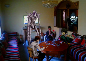 M, L, and Light Playing Poker ft Ryuk and Rem