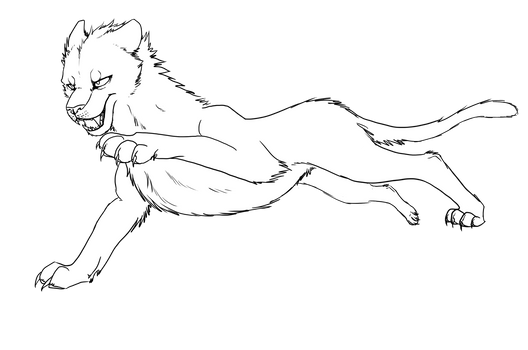 Free Cheetah Lineart