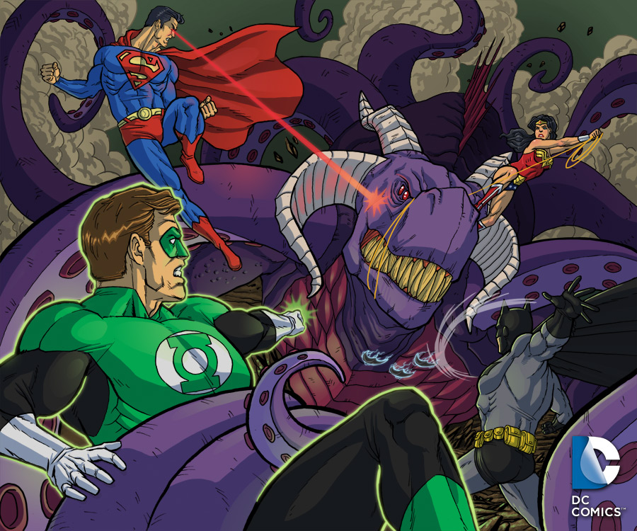 Justice League Battle by SLBertsch