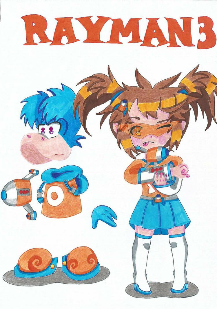 Rayman 3: Rayman and Mica Shock Rocket Ability by MicaRaygun on DeviantArt