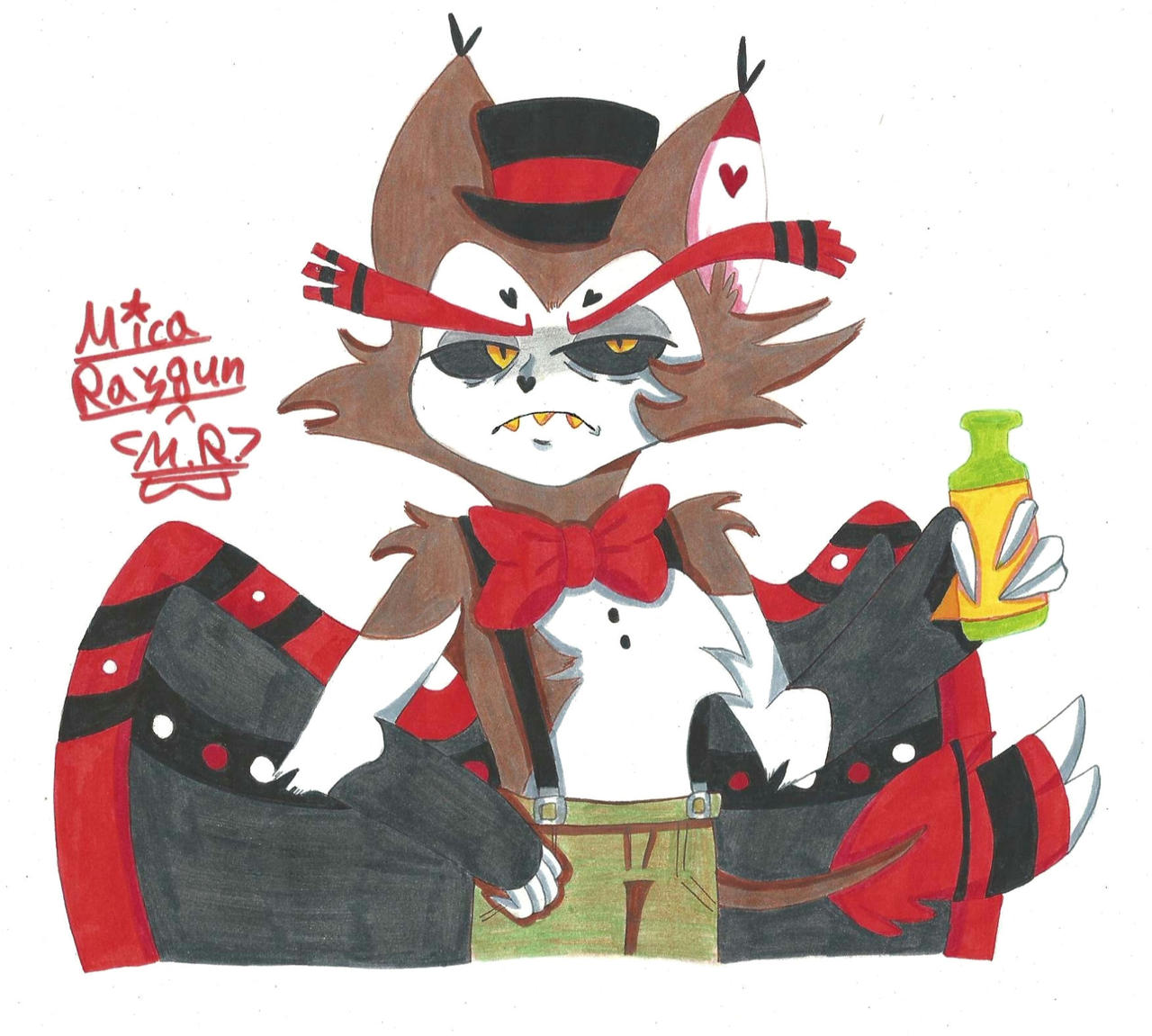 Hazbin Hotel: Husk redesign by MicaRaygun on DeviantArt