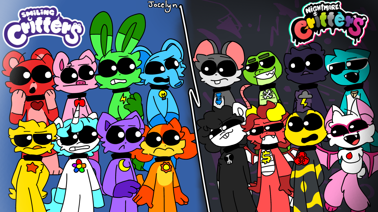 Dark Critters Nightmare critters and smiling critters by JDGprincess1 on DeviantArt