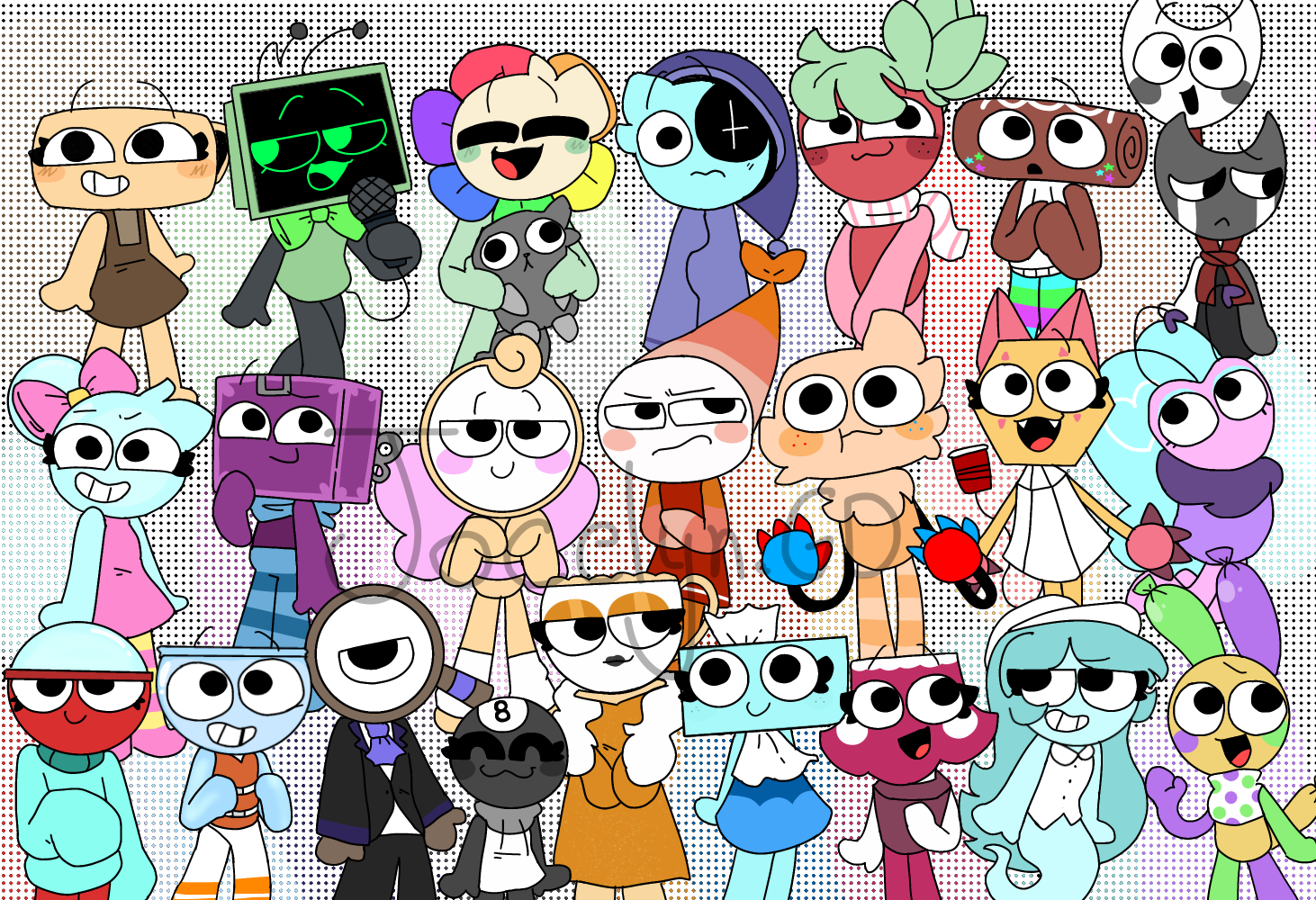 ALL DANDY WORLD CHARACTERS IN MY STYLE ORIGINAL By JDGprincess1 On all-dandy-world-characters-in-my-style-original-by-jdgprincess1-on