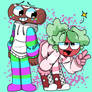 Cosmo and Sprout (my au style,)