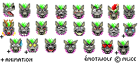 Emotiwolf pack.1 by x-Mlice