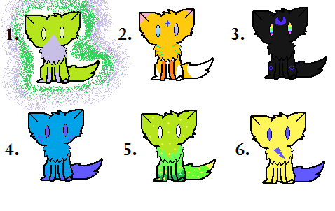 Another set of 1 point adoptables!