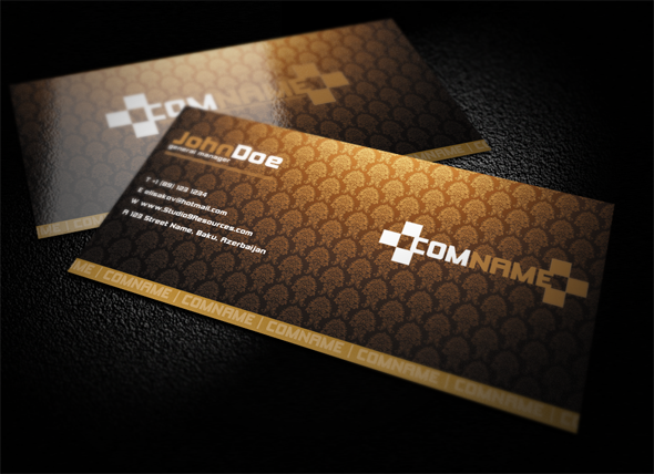 Golden Business Card