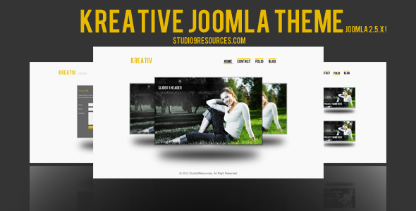 Kreative Joomla Theme Avalialbe For Sale !