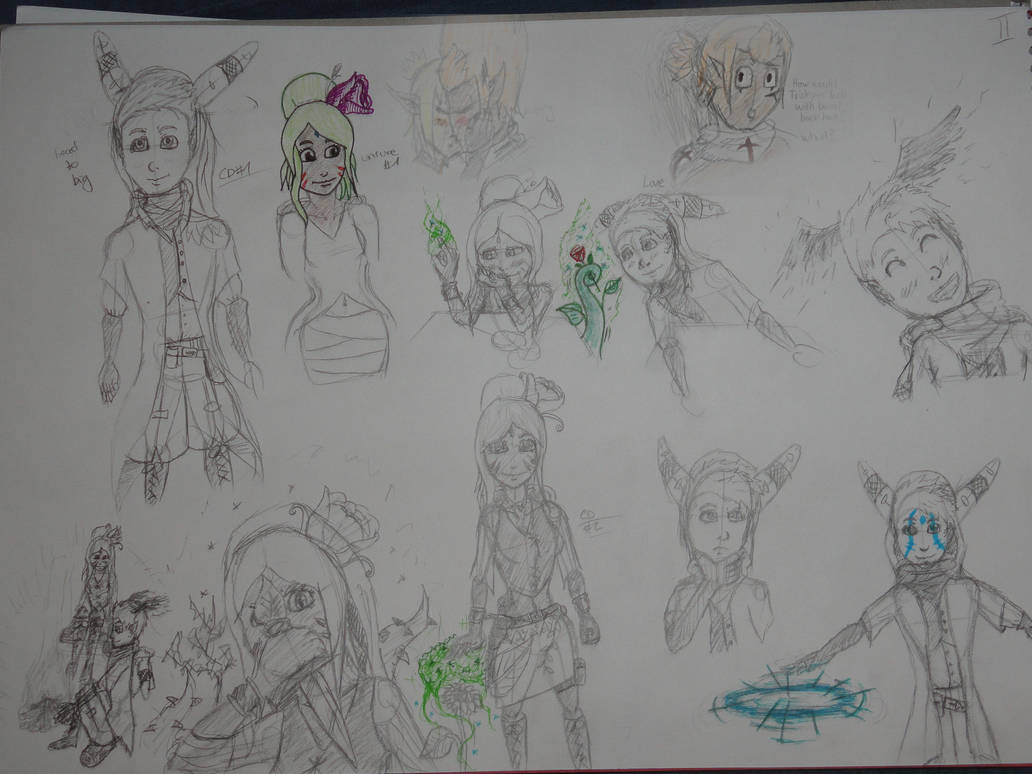 Weekly Sketch Dump #2 - My own Wakfu characters by Schinkn on DeviantArt