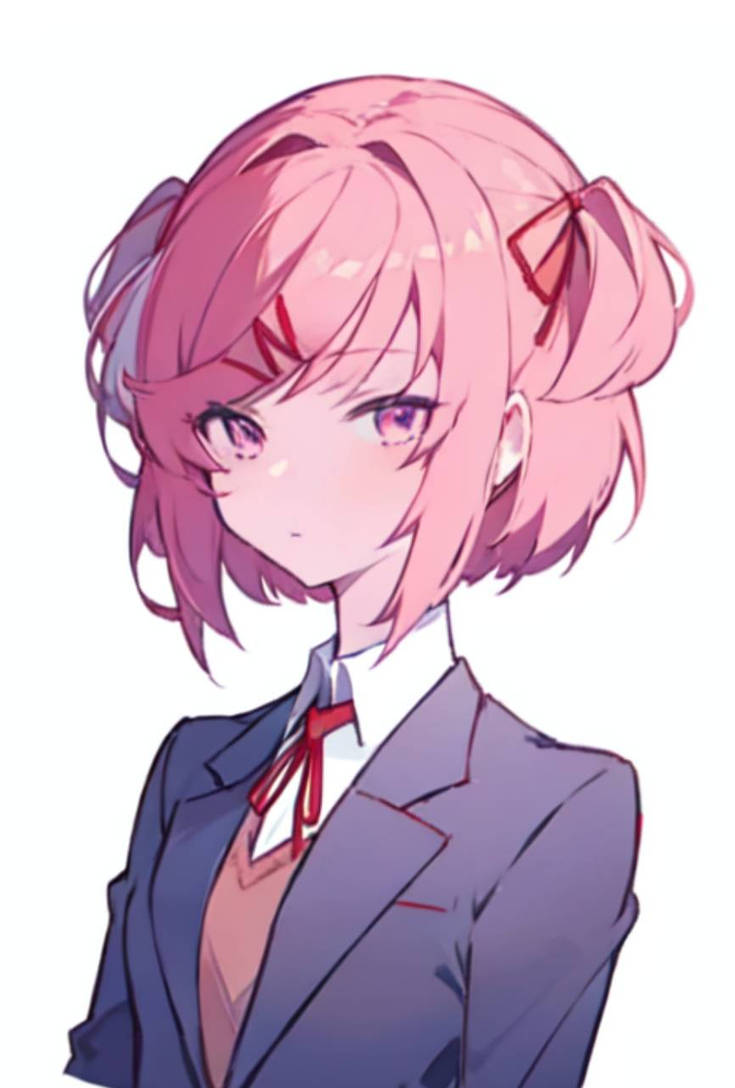 Natsuki Simple Natsuki by saricahha on DeviantArt