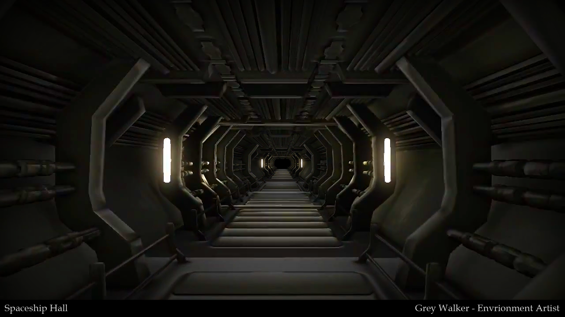 Spacelander Stairs Spaceship Hallway by GreyPWalker on DeviantArt
