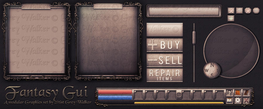 Medieval Fantasy GUI by GreyPWalker on DeviantArt