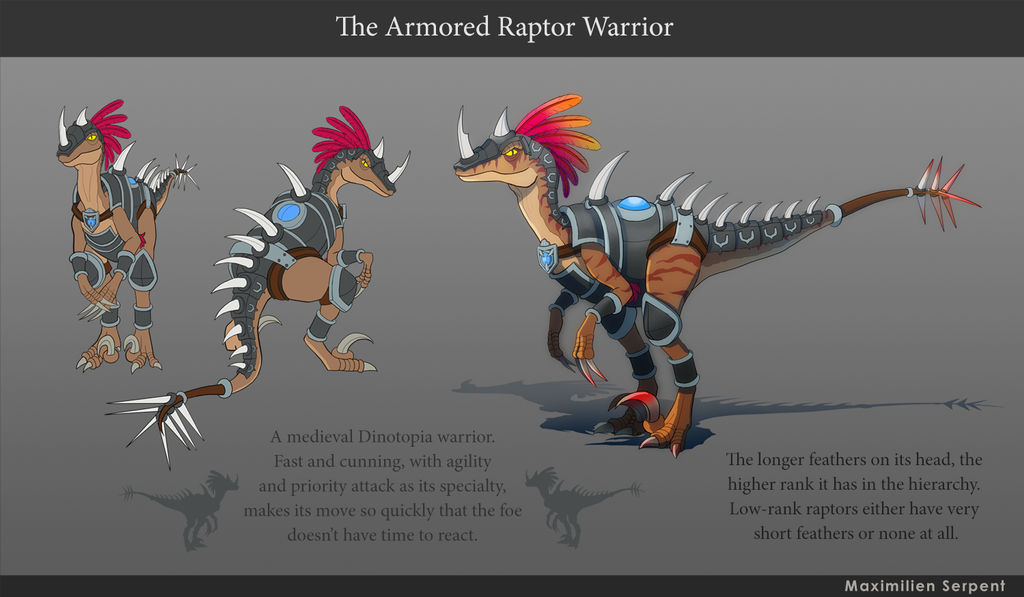 The Armored Raptor Warrior by Maximilien-Serpent on DeviantArt