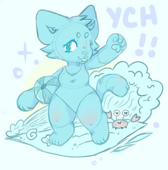 sunburnt beachball ych auction close