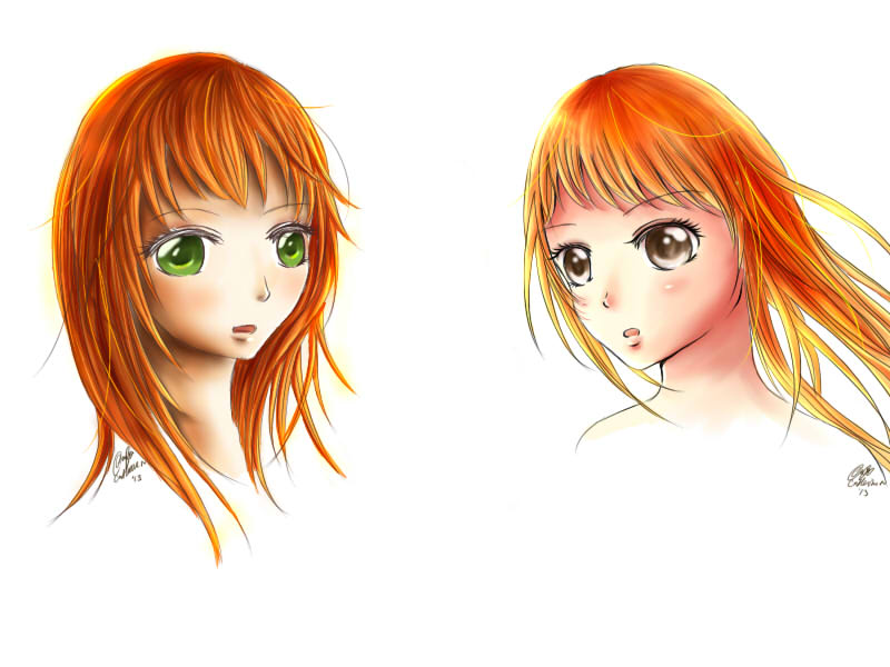 Girls with Reddish Hair (My OC)