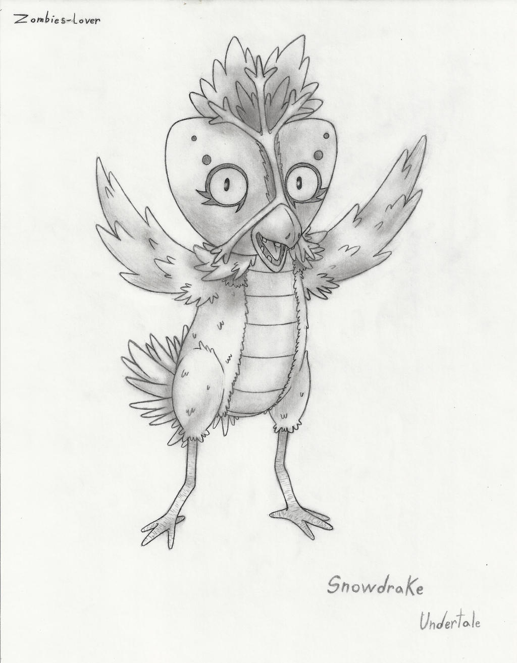 Snowdrake Undertale By Zombies Lover On Deviantart