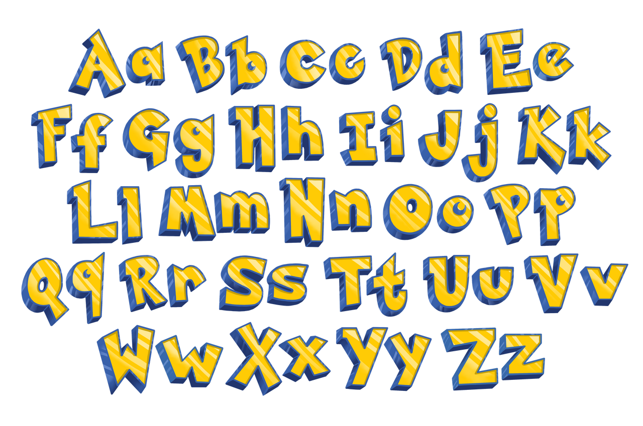 Pokemon Font Ttf Pokemon Letters Svg Pokemon Alphabet Png Instant