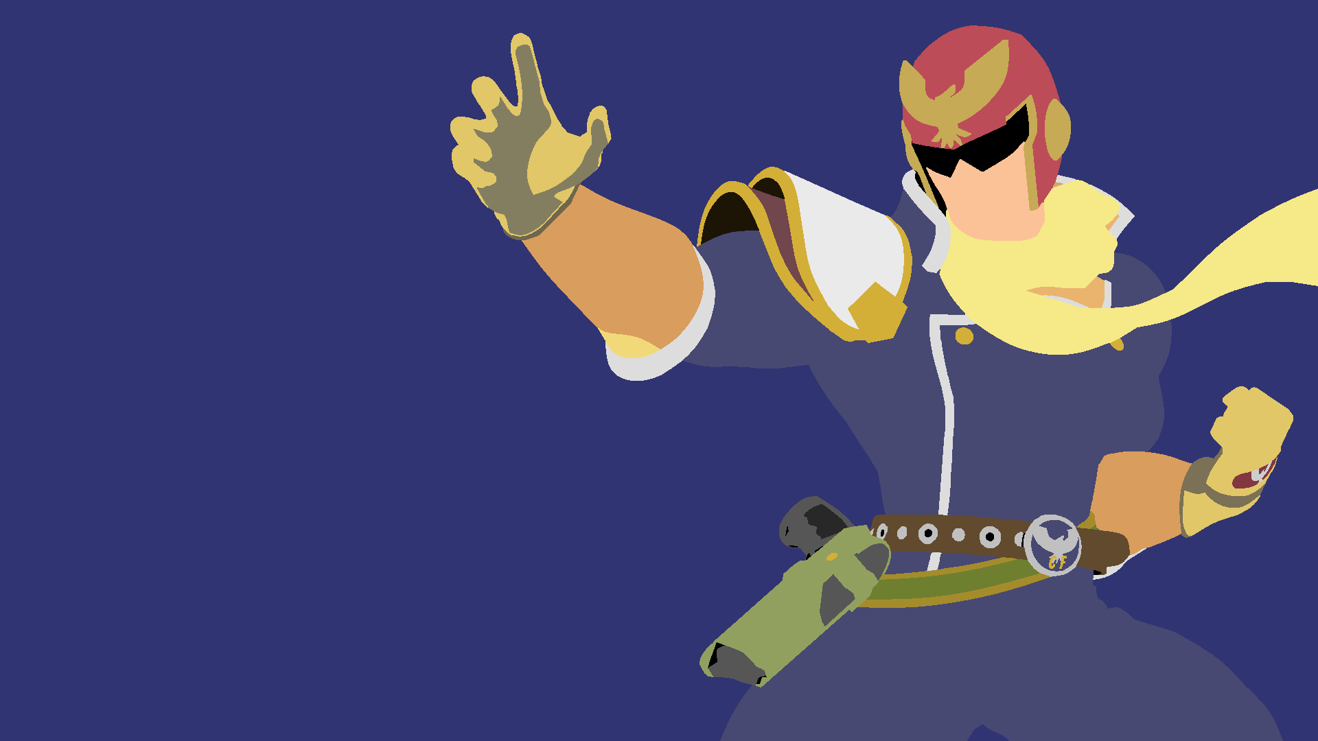 Captain Falcon Minimalist Wallpaper 1080p by Sp5rky on DeviantArt