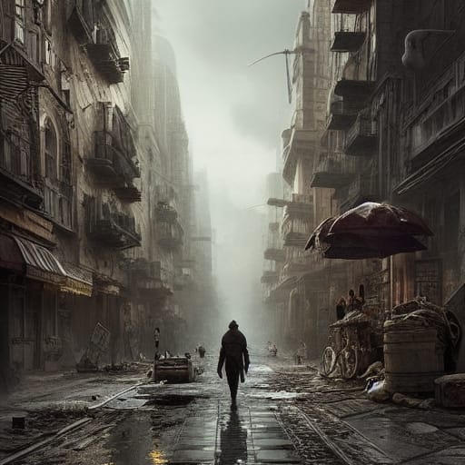 Post apocalyptic Street by hufflepufficorn on DeviantArt