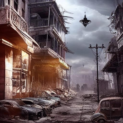 Post apocalyptic Town The Day After Halloween by hufflepufficorn on ...