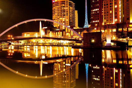 Night:Bridge over the Yarra