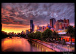 Melbourne Sunset HDR by daniellepowell82