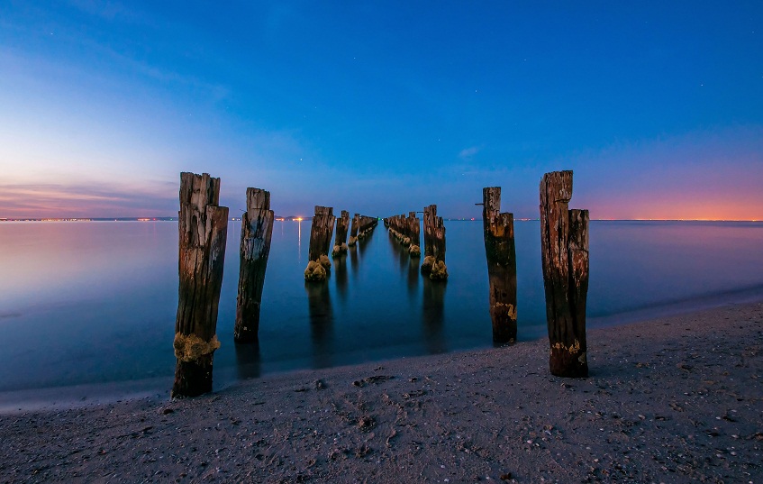 Pier at dusk