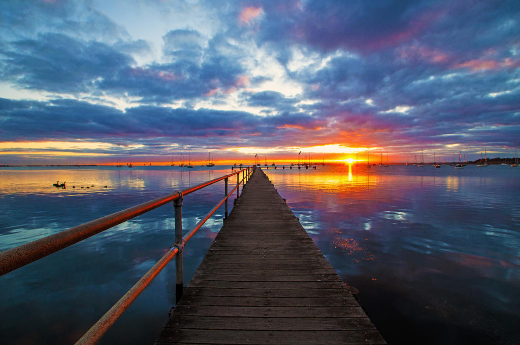 Griffiths Gully Jetty Sunrise Revisited