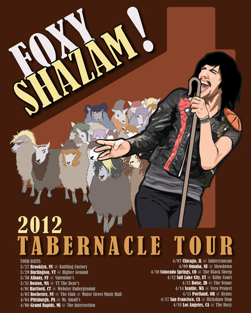 .foxy shazam tour poster 1. by lolpancakes on DeviantArt