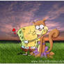 spongebob and sandy lovers