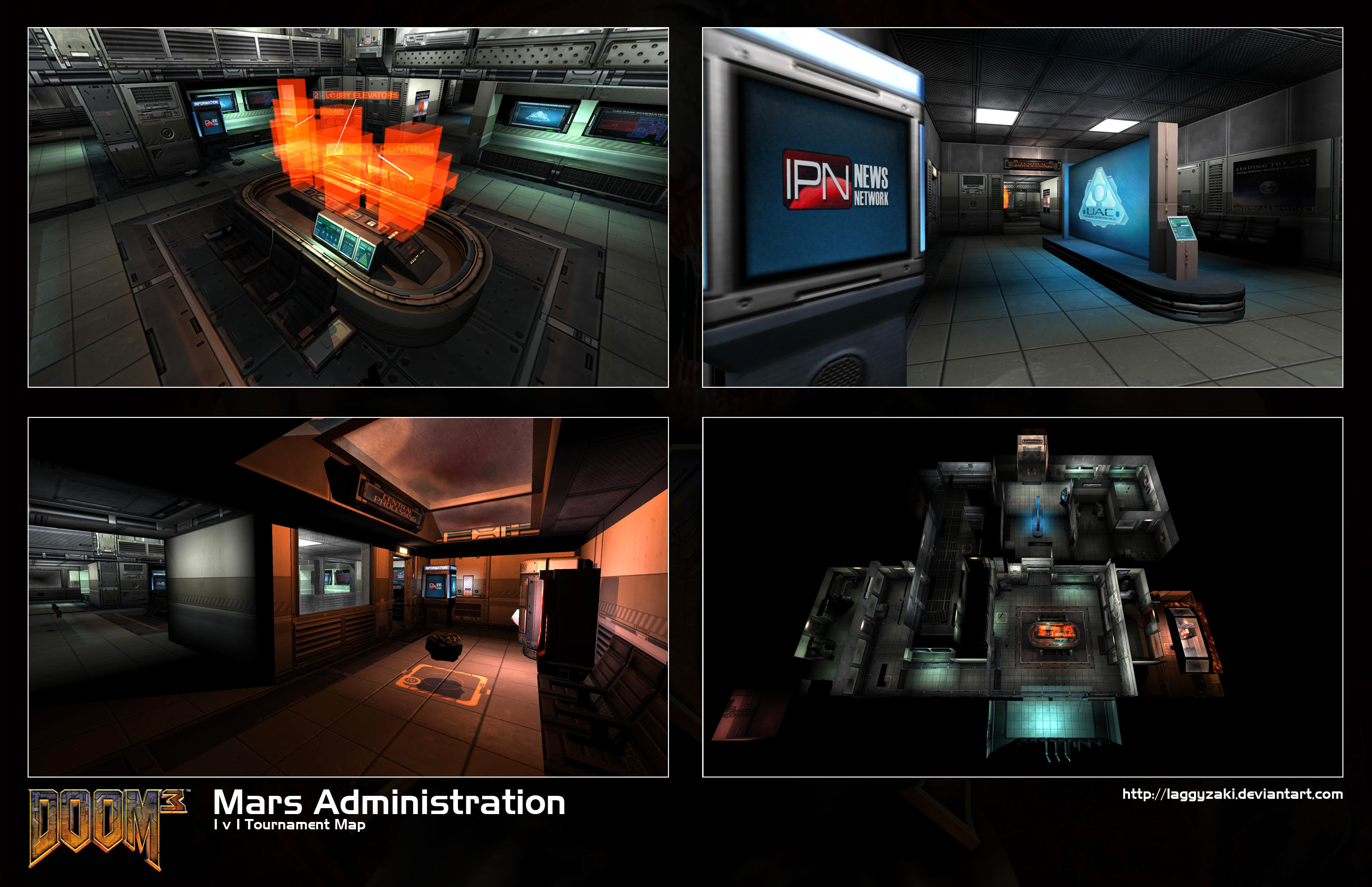 Doom 3 MP Map: Mars Admin