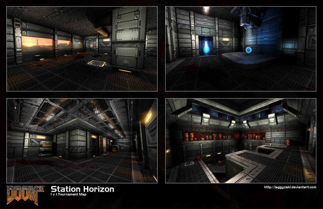 Doom 3 MP Map: Station Horizon by Laggyzaki on DeviantArt