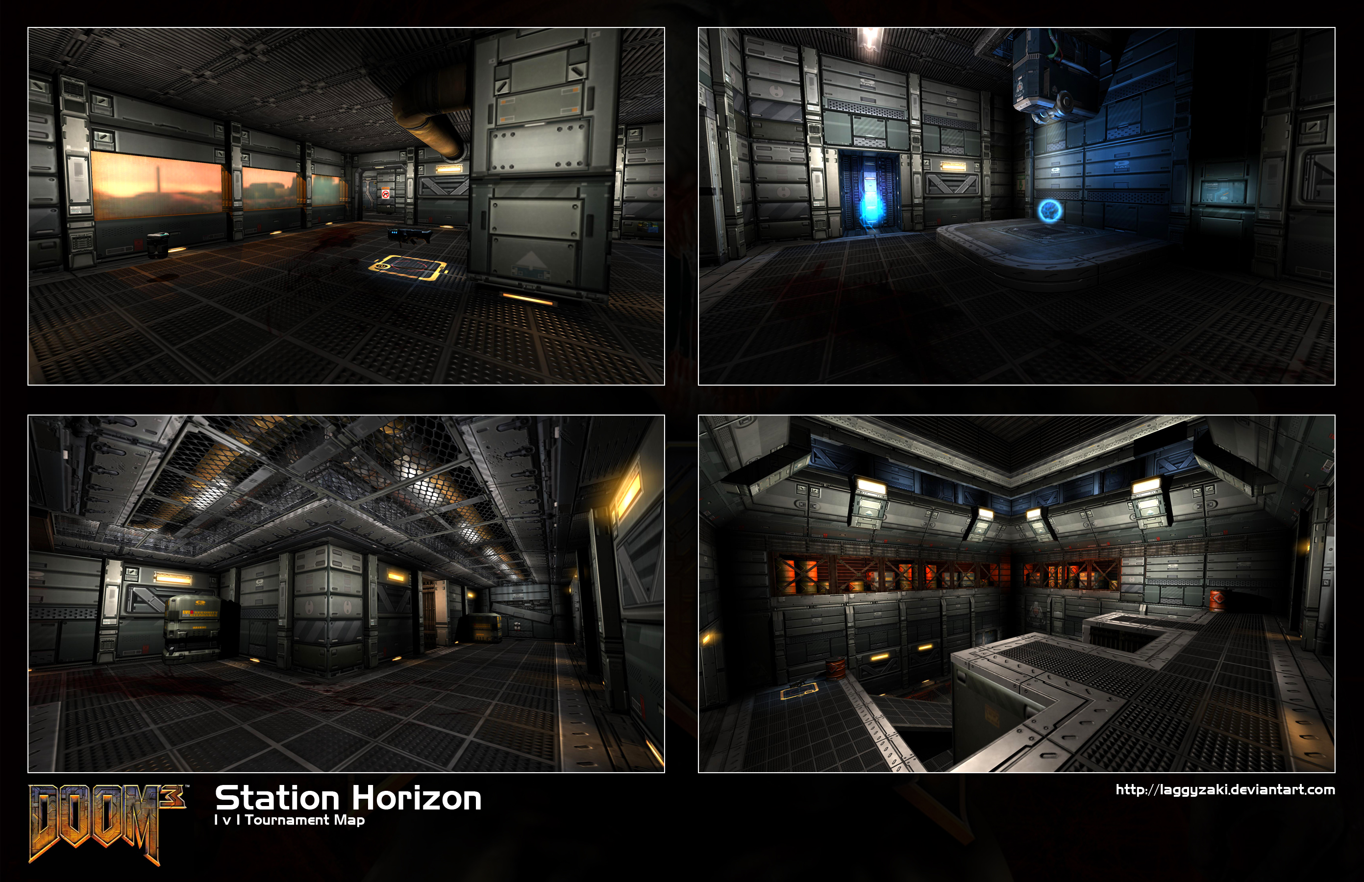 Doom 3 MP Map: Station Horizon