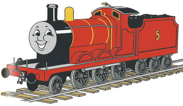 James the red engine by Percythesmallgreenen on DeviantArt