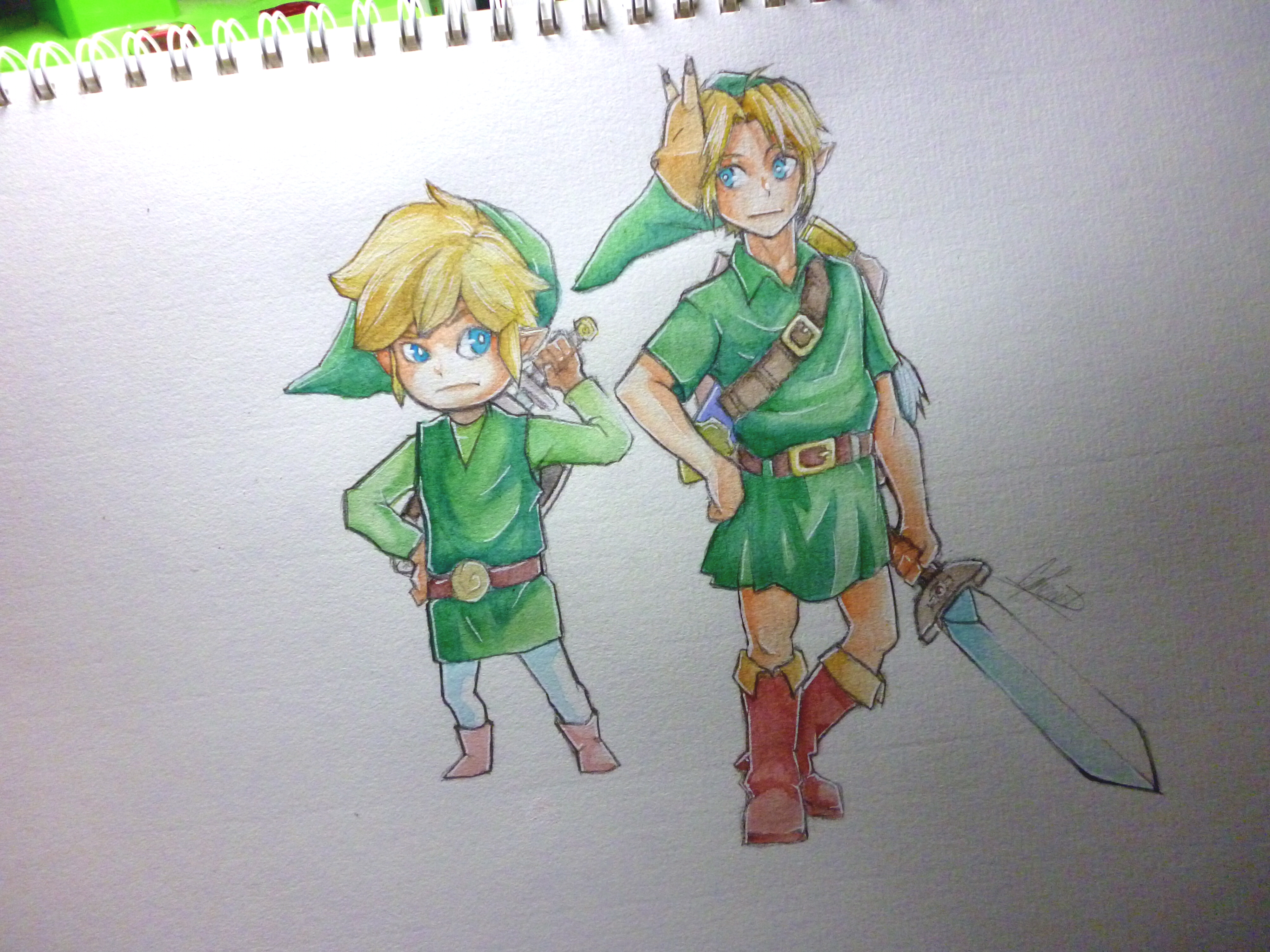 Young Link and Toon Link by sakayaki on DeviantArt