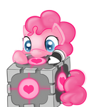 Companion Cube- Nom Nom by Portal-Pie