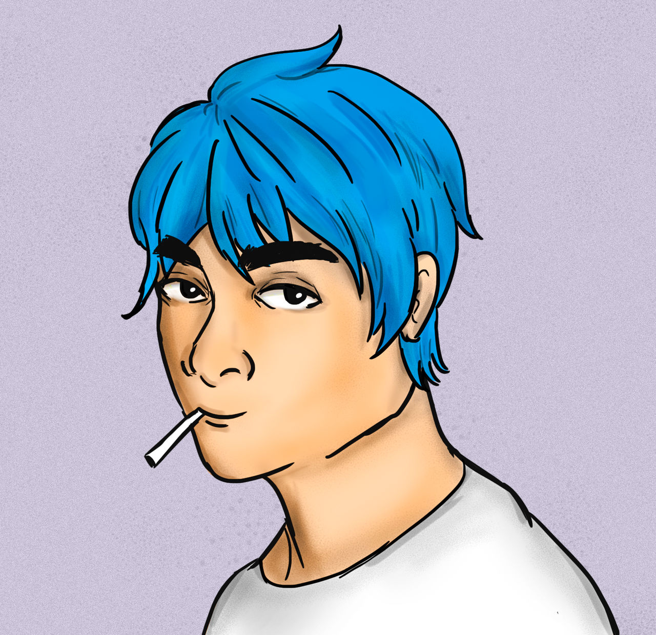 Deviantart Blue Boy Blue-haired boy by bluEnchanter on DeviantArt