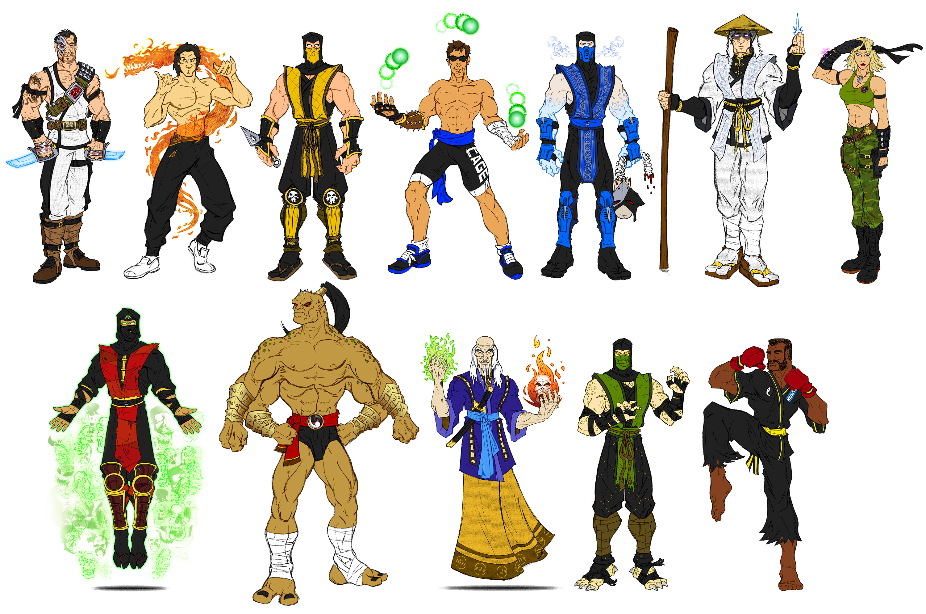 Mortal Kombat 1 Primary Costumes By Razorsedge701 On Deviantart