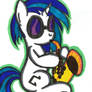 MLP-Vinyl Playing the Sax