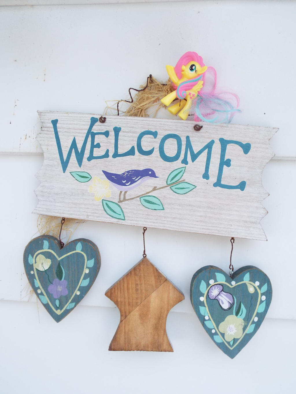 Mlp Updated Sign (MLP) Fluttershy's Welcome Sign! by KrazyKari on DeviantArt