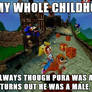 (Crash Bandicoot) Pura is a Boy? Meme