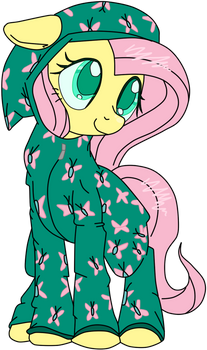 ( MLP ) Fluttershy's Jammies Collab