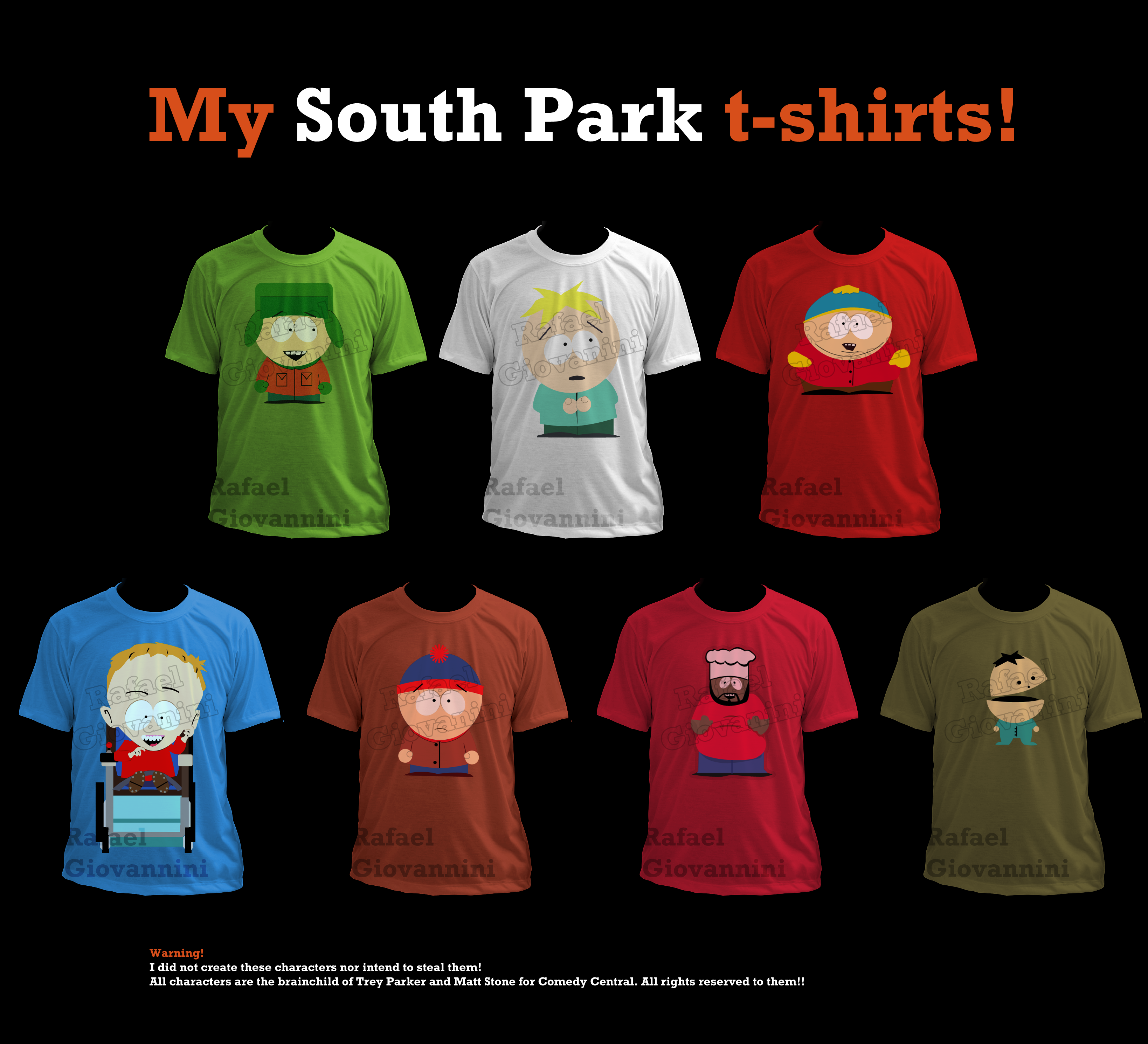 My shirts inspired by south park