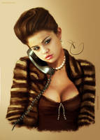 Girl On Telephone