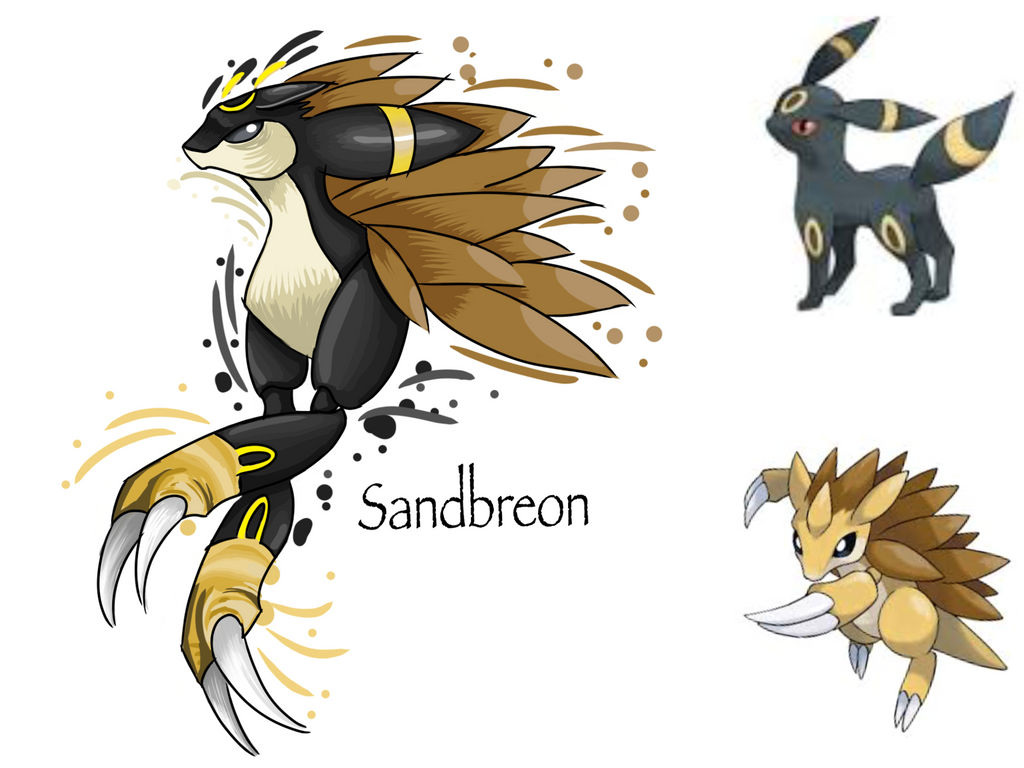 Pokemon fusion (sandbreon) by littlelpscraft on DeviantArt