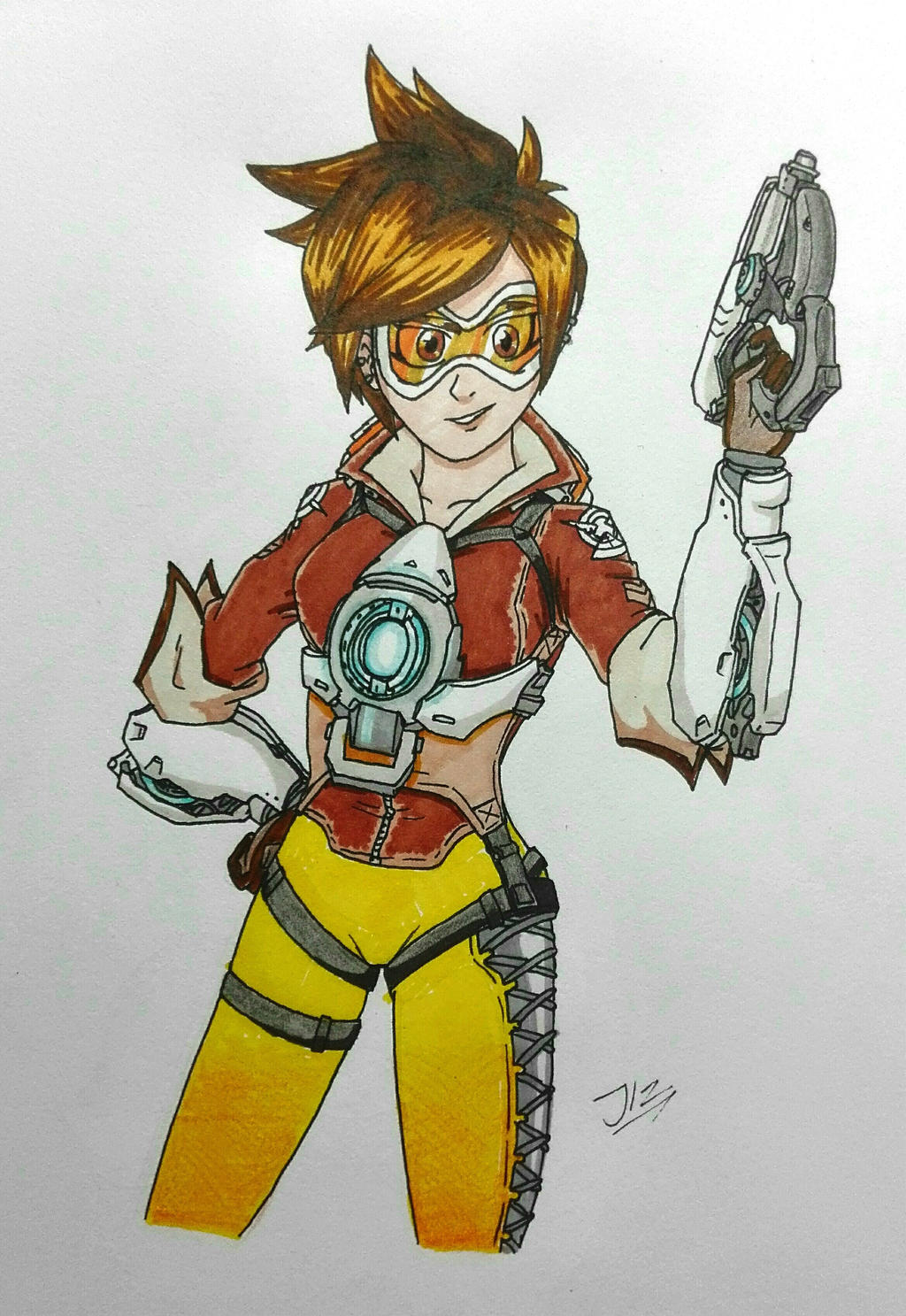 Tracer Deviantart Overwatch: Tracer by TheJege12 on DeviantArt