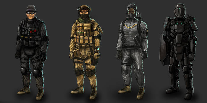 combat outfits design