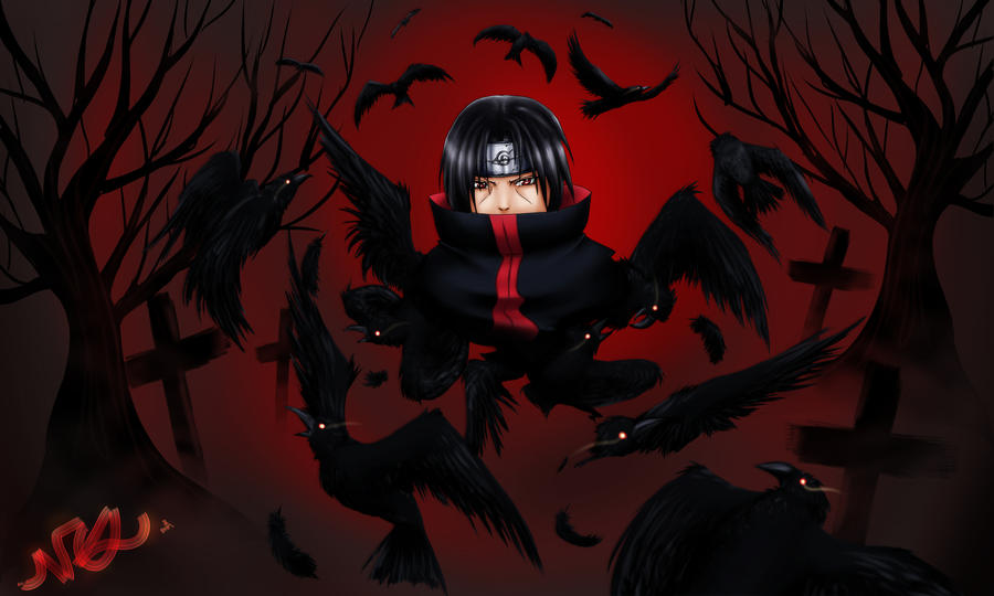 itachi crow by akatsukiGALAXY on DeviantArt