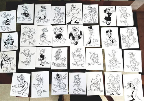 31 Ducks of Inktober Auction