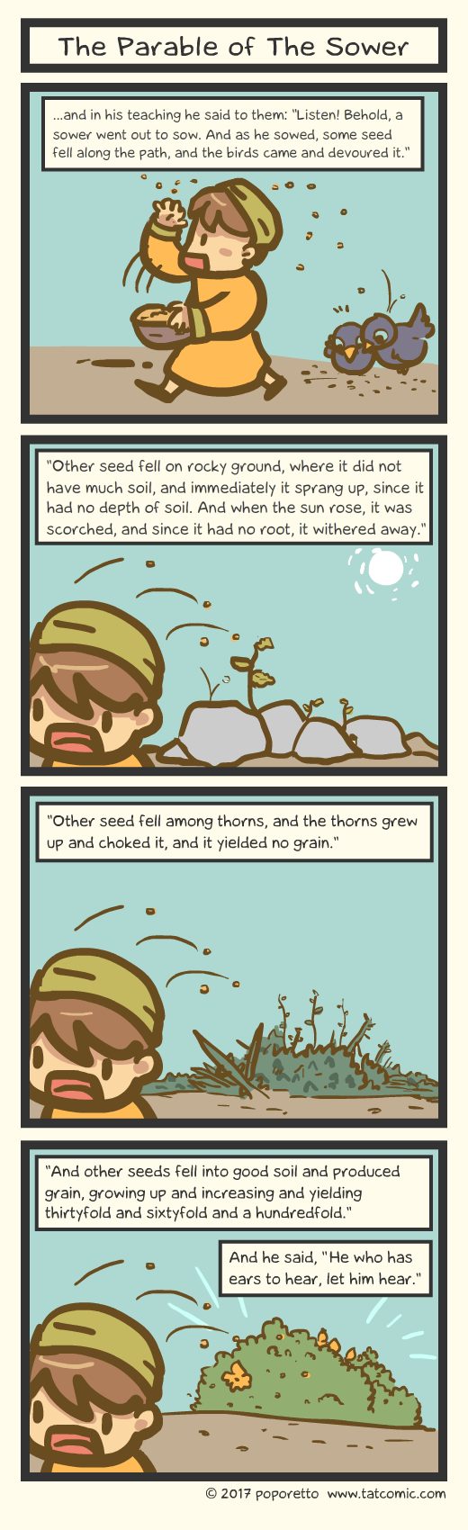 Parable From Mark Book of Mark - Parable of The Sower by Poporetto on DeviantArt